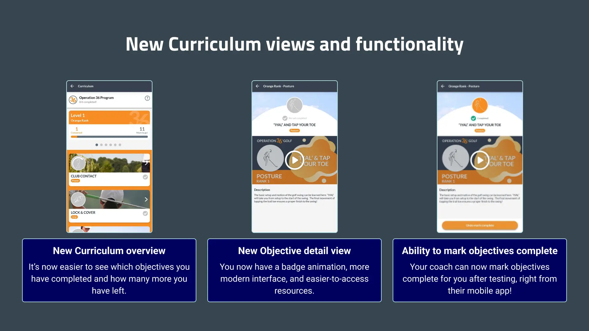 Key points of mobile Curriculum.